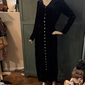 Y2K Vintage Judys  Elegant Black Velvet Dress